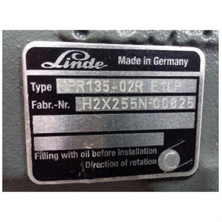 Linde HPR Series HPR-055 HPR-075 HPR-105 HPR-135 HPR-165 HPR-210 HPR-280-02R مضخة مكبس هيدروليكي HPR-135-02R E1LP